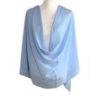 Whispering Breeze Crinkle Chiffon Hijab! Basic Blue