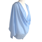 Whispering Breeze Crinkle Chiffon Hijab! Basic Blue