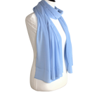 Whispering Breeze Crinkle Chiffon Hijab! Basic Blue