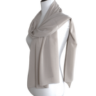 Whispering Breeze Crinkle Chiffon Hijab! Neutral Sand Beige