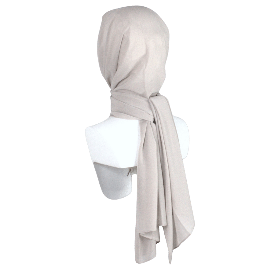 Whispering Breeze Crinkle Chiffon Hijab! Neutral Sand Beige