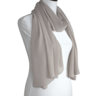 Whispering Breeze Crinkle Chiffon Hijab! Neutral Sand Beige