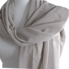 Whispering Breeze Crinkle Chiffon Hijab! Neutral Sand Beige