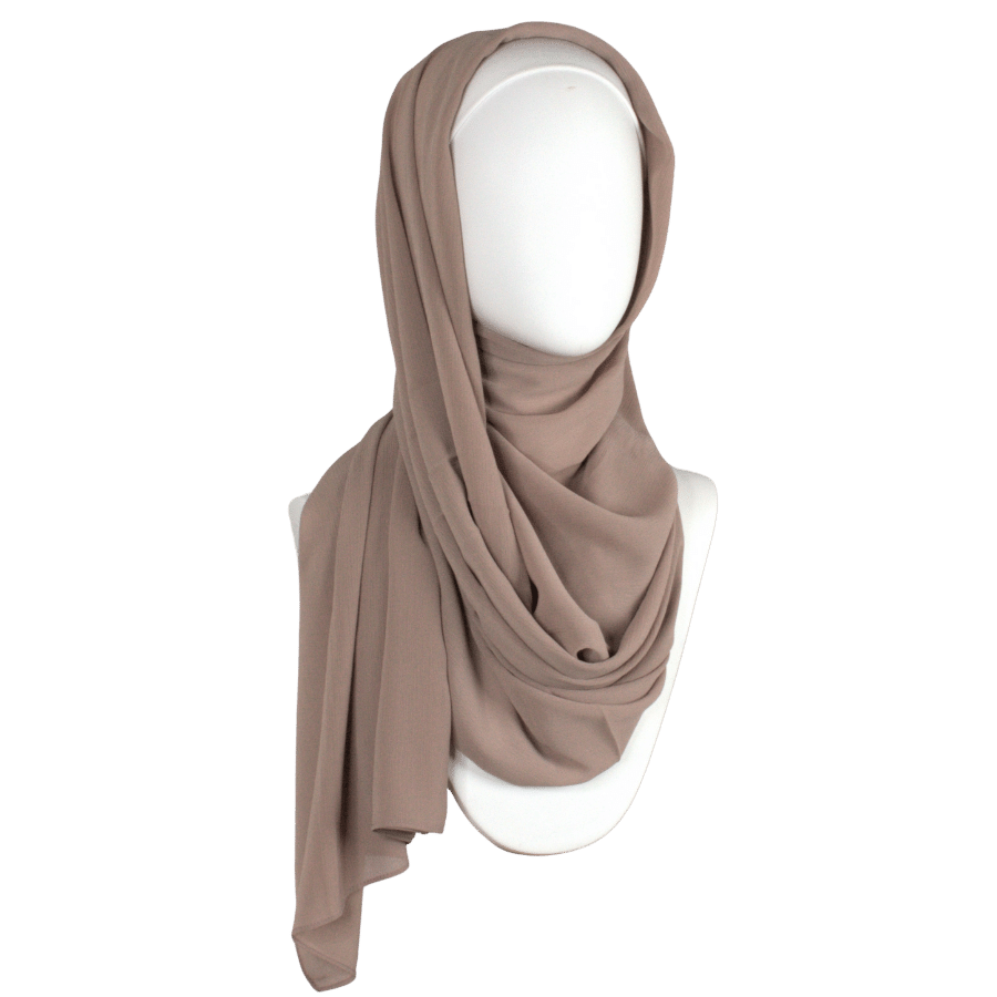 Whispering Breeze Crinkle Chiffon Hijab! Everyday Neutral Beige