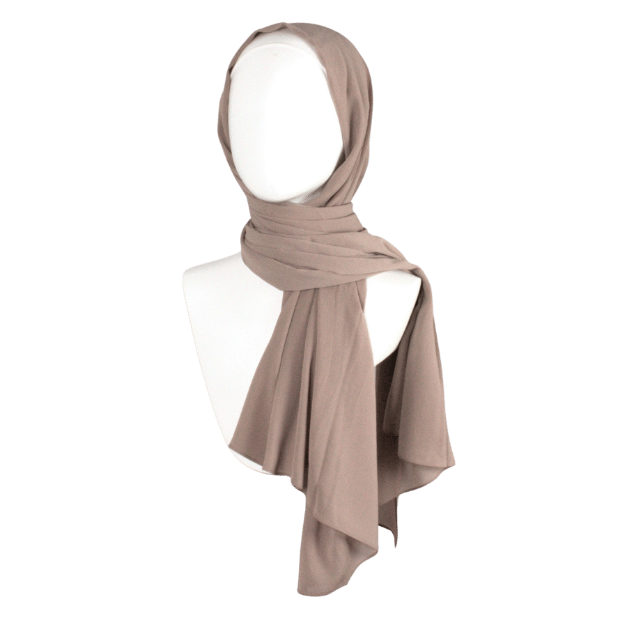 Whispering Breeze Crinkle Chiffon Hijab! Everyday Neutral Beige