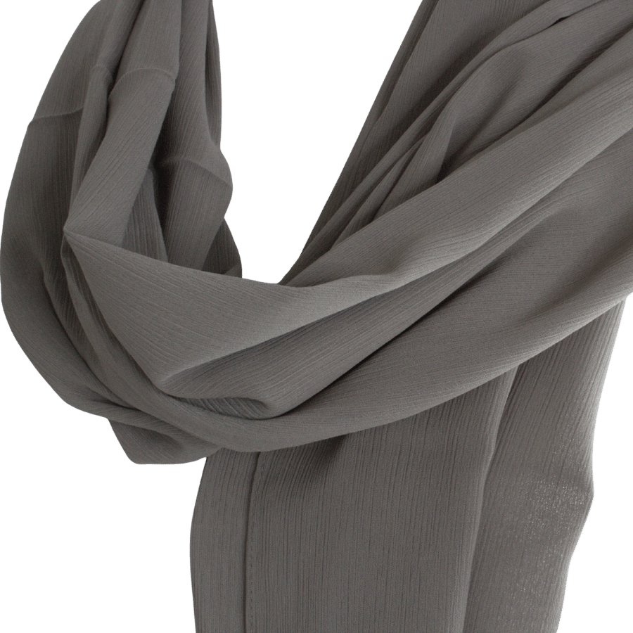 Whispering Breeze Crinkle Chiffon Hijab! Olive Brown Hijab