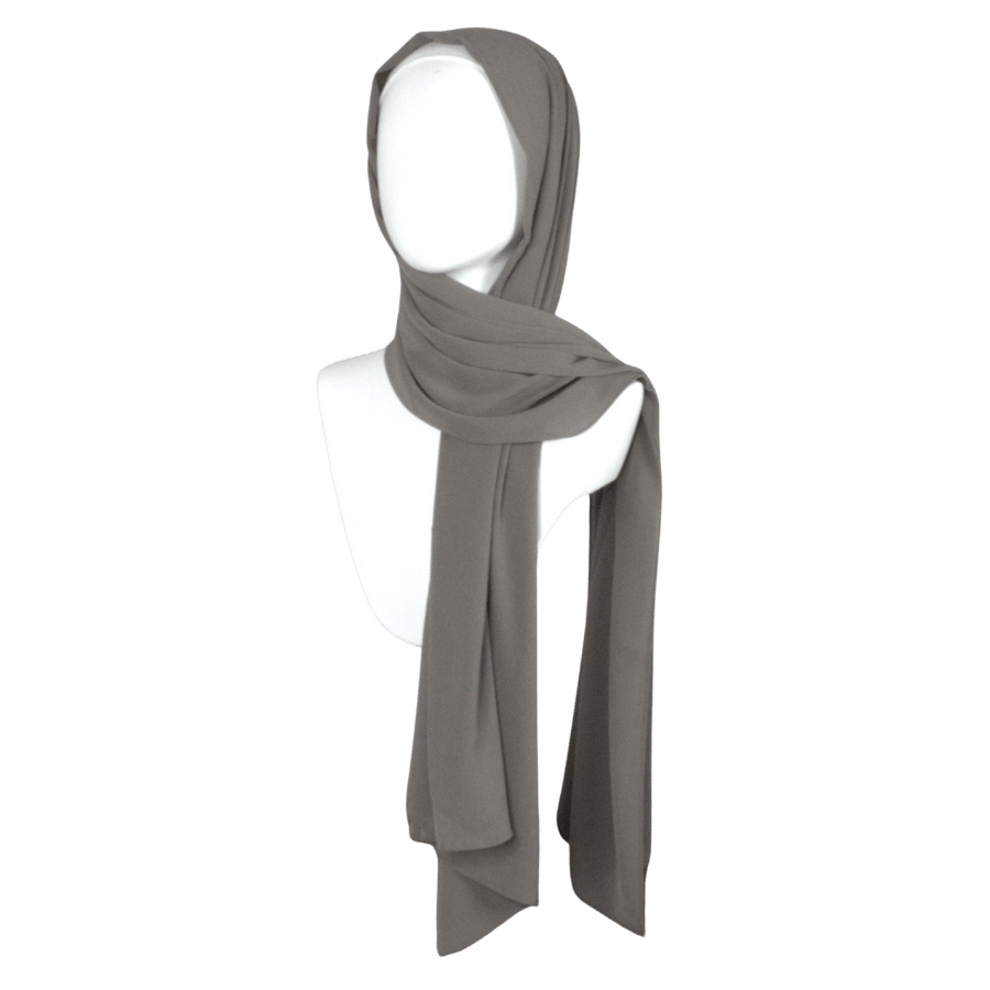 Whispering Breeze Crinkle Chiffon Hijab! Olive Brown Hijab