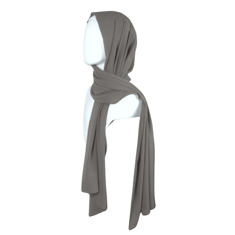 Whispering Breeze Crinkle Chiffon Hijab! Olive Brown Hijab