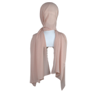 Whispering Breeze Crinkle Chiffon Hijab! Everyday Peach Blush