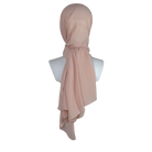 Whispering Breeze Crinkle Chiffon Hijab! Everyday Peach Blush