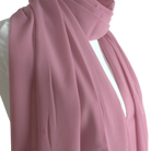 Whispering Breeze Crinkle Chiffon Hijab! Pale Mauve Blush