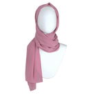 Whispering Breeze Crinkle Chiffon Hijab! Pale Mauve Blush