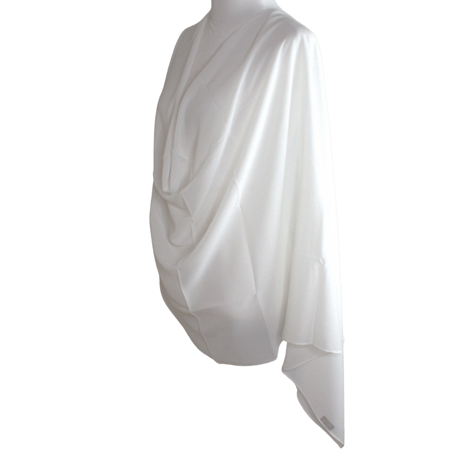 Whispering Breeze Crinkle Chiffon Hijab! Cream