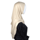 Instant hijab in everyday. This is made from premium Japanese jersey material and it's designed for ultimate comfort throughout the day | Lina Zibdeh