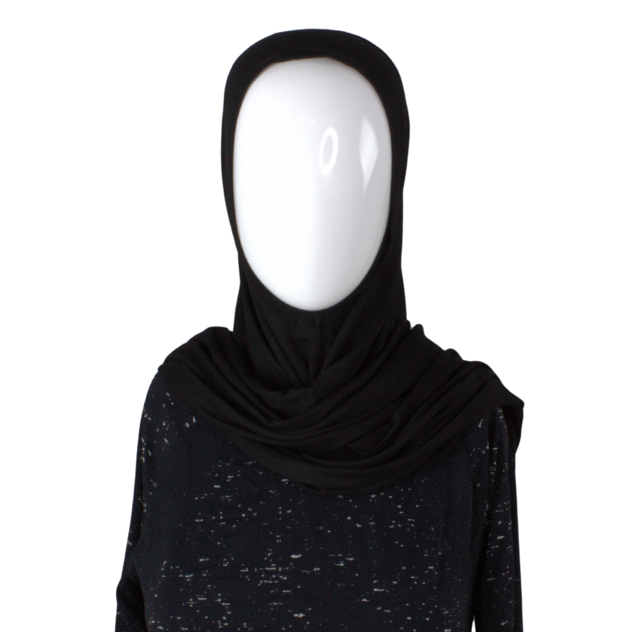 Premium jersey instant hijab in black. Wear this to run your errands or for a simple casual look. 