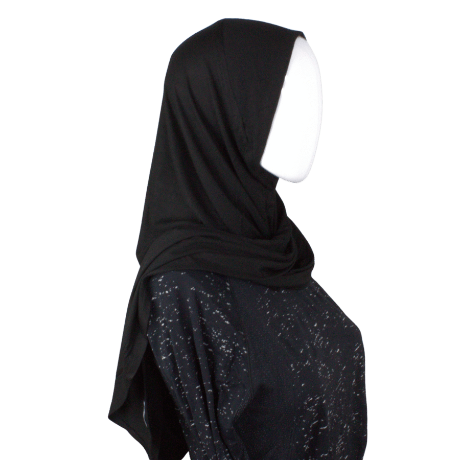 This is your everyday black instant hijab that you will wear on repeat. check out our website for a full demo on how to wear it. 