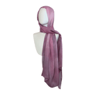 Non-slip breathable bamboo modal hijab in artistic dusty mauve and dusty pink. Watercolor bamboo modal hijab for the hot weather | Lina Zibdeh

