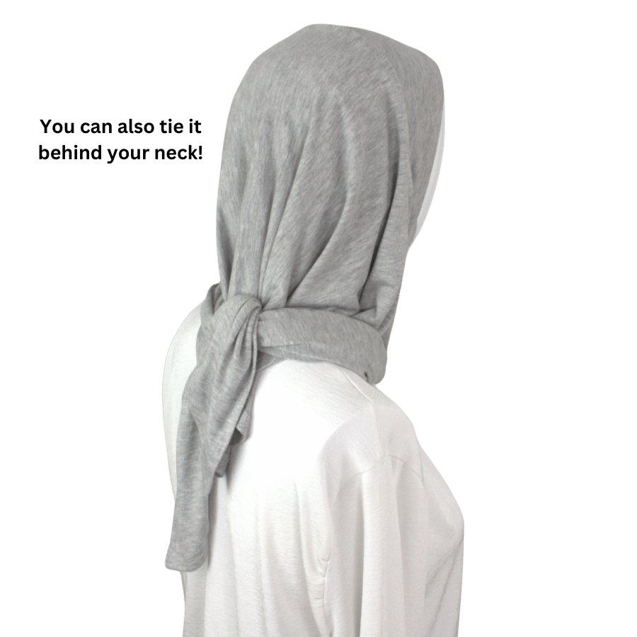 Our instat hijabs can be tied back if you need to!