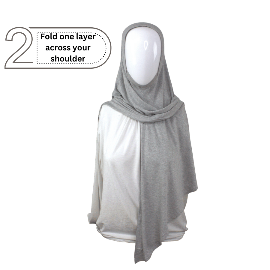 Shop practical Instant hijabs.  This is made from premium Japanese jersey material and it's designed for ultimate comfort throughout the day | Lina Zibdeh