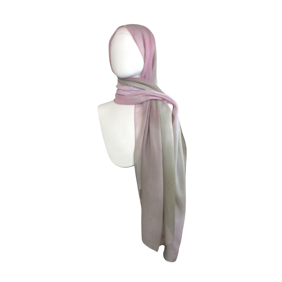 Elegant printed bamboo modal hijab for women 40+, breathable fabric, comfortable for hot weather, stylish for work or gifts  | Lina Zibdeh