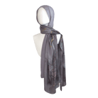 Gold and Purple mauve watercolor printed bamboo modal hijab, soft, non-slip, heat-friendly, perfect for women over 30 and 40, work, or gifting | Lina Zibdeh