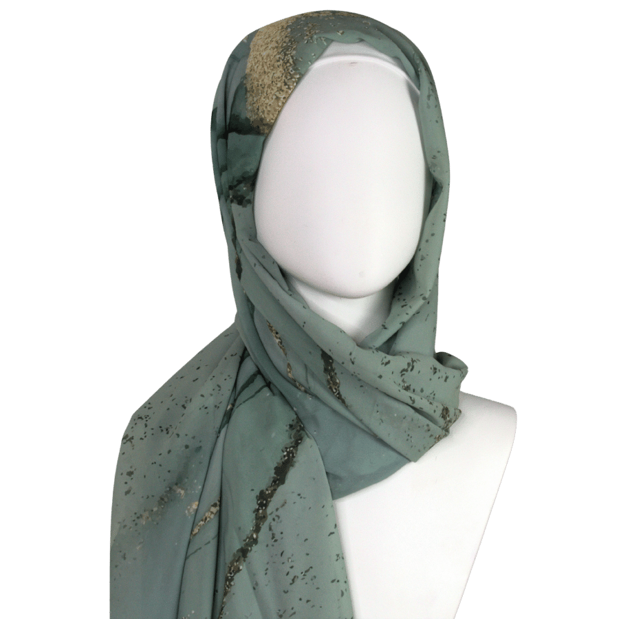 High-end chiffon hijab for special occasions