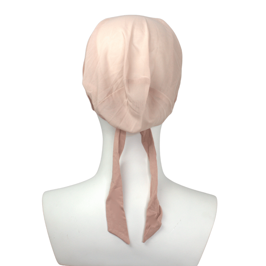 Rose Breathable Lightweight mesh hijab cap with tie-back, breathable fabric, heat-friendly, perfect for all ages and school girls | Lina Zibdeh