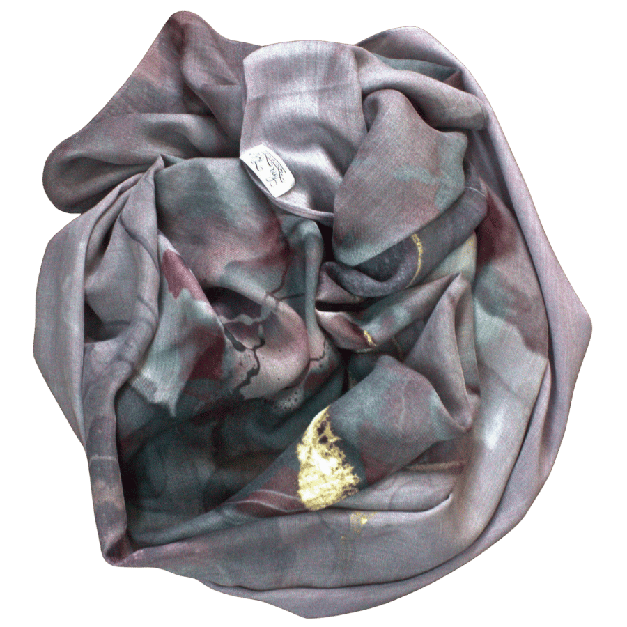 Everyday printed bamboo modal hijab for women 40+, soft drape, suitable for hot weather, professional styling, and gifting | Lina Zibdeh