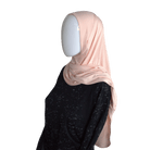 Jersey instant hijab in peach for ladies and also teenage muslim hijabis looking for comfort and quality | Lina Zibdeh