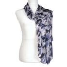 Modern blue and black leopard printed hijab for stylish hijabis | Lina Zibdeh