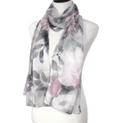 This elegant floral hijab is a staple for work and chic occasions | Lina Zibdeh