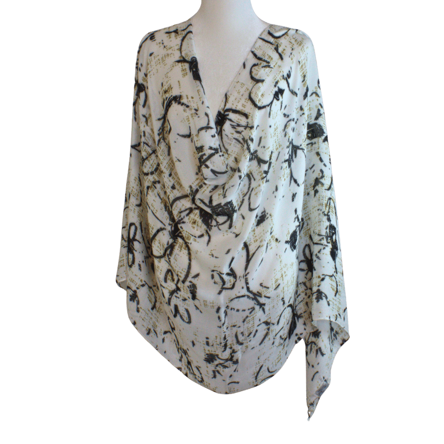 lightweight airy and non-slip premium bamboo modal hijab, this floral printed unique hijab scarf is ideal for work, everyday and warm climates | Lina Zibdeh