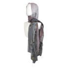 lightweight non-slip printed modal hijab in green, grey, blush and golden hues. Ideal for women over 30, for work, for menopause hot flashes. Lina Zibdeh