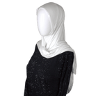 Premium white instant hijab that it ideal for the busy muslim ladies and teens out there. An excellent choice for school girls | Lina Zibdeh