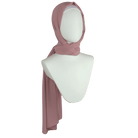 Muted Mauve chiffon hijab scarf | Maxi dusty mauve chiffon hijab | Lina Zibdeh