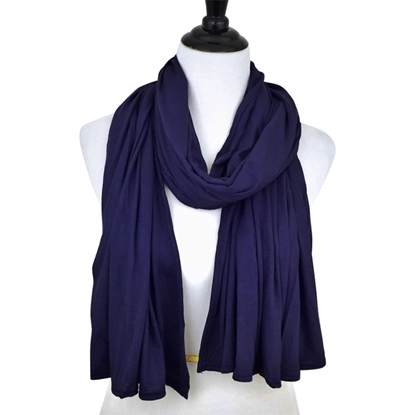 Picture of Navy Blue Maxi Jersey Shawl
