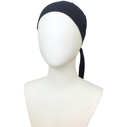 Picture of Hijab Navy Tie Back Bonnet - Turlu Fabric