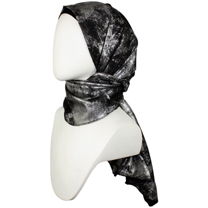 Picture of Stormy Black & Silver  Formal Hijab