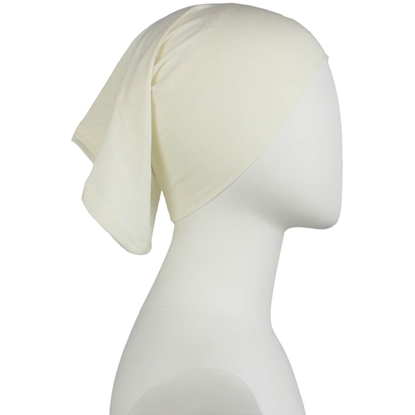 Picture of Off-White Cotton Two-Piece Amira - Medium  Size &  Longer Tube Cap