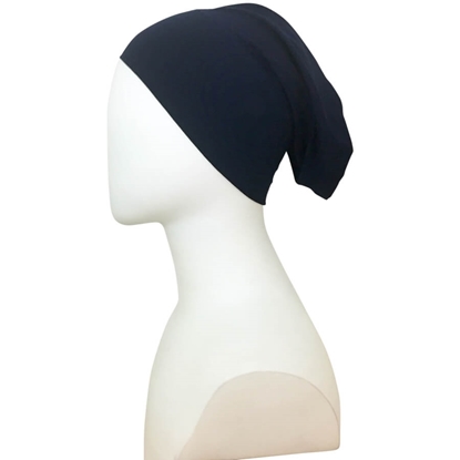 navy blue tube cap | hijab undercap