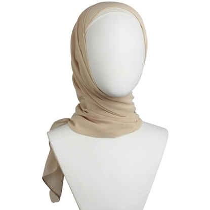 Picture of Chiffon Hijab  Basic Blush Neutral -Textured