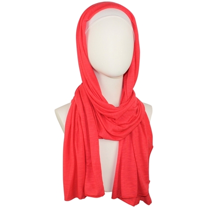 Picture of Soft Jersey Hijab - Bright Watermelon