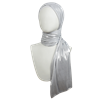 Picture of Silver Glam Smooth Foil Print Hijab  - Soft & Cool "Zibde Feel"