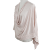 Picture of Embellished Lace Bordered Kuwaiti Hijab - Basic Peach-y Neutral Hijab - NEW