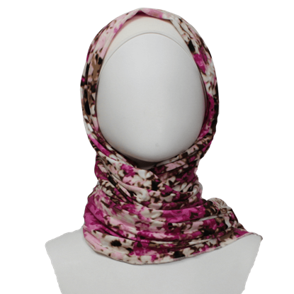 Picture of For the Love of Cherry Blossoms Patterned Jersey Hijab  - NEW