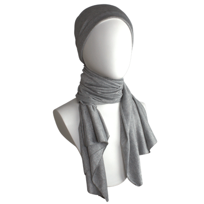 Picture of Grey Shimmer Jersey Wrap - regular size