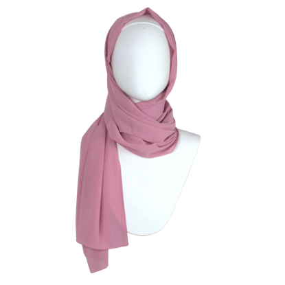 Picture of Whispering Breeze Crinkle Chiffon Hijab! Pale Mauve Blush